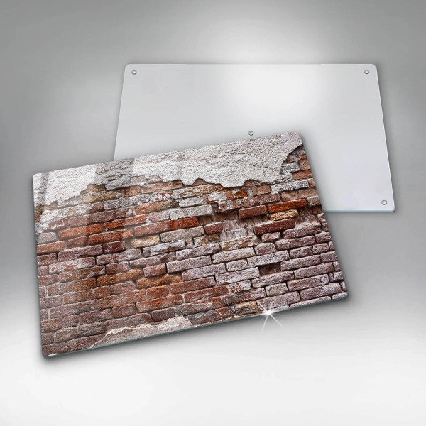 Worktop saver Old wall of brick and concrete