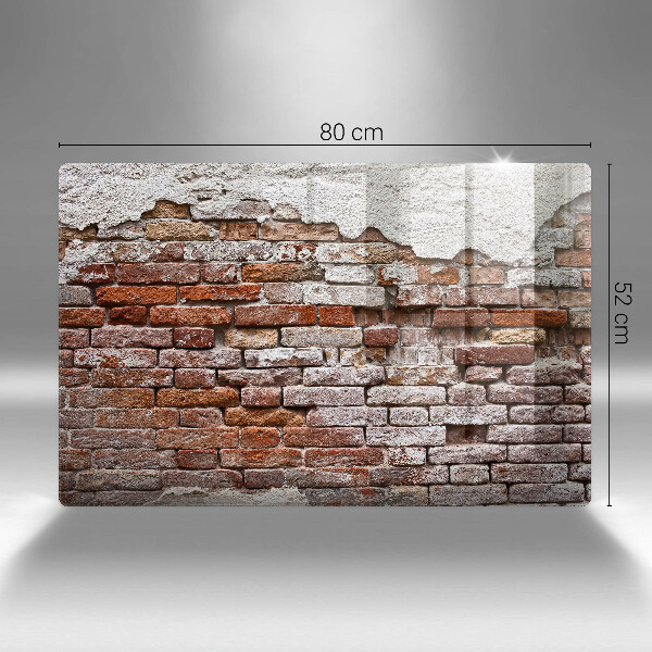 Worktop saver Old wall of brick and concrete