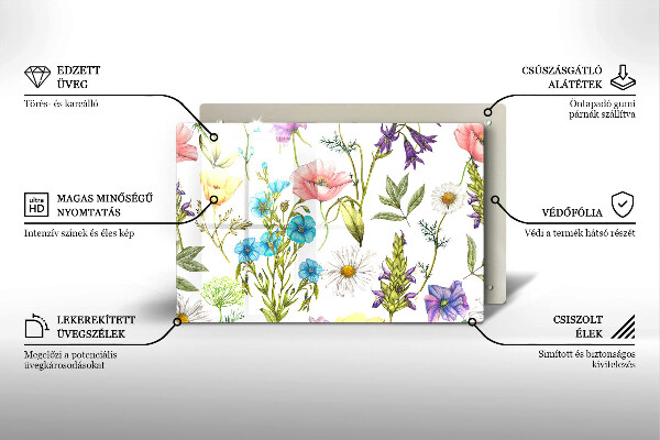 Worktop protector Flowers illustration