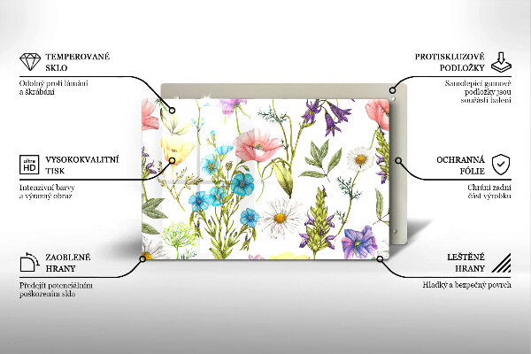 Worktop protector Flowers illustration