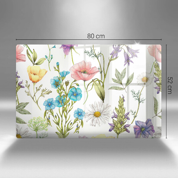Worktop protector Flowers illustration