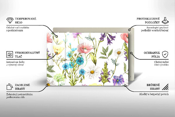 Worktop protector Flowers illustration