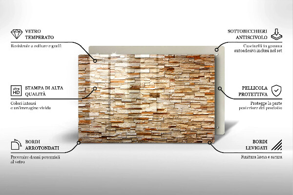 Worktop saver Decorative texture stones