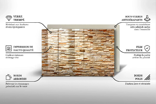 Worktop saver Decorative texture stones