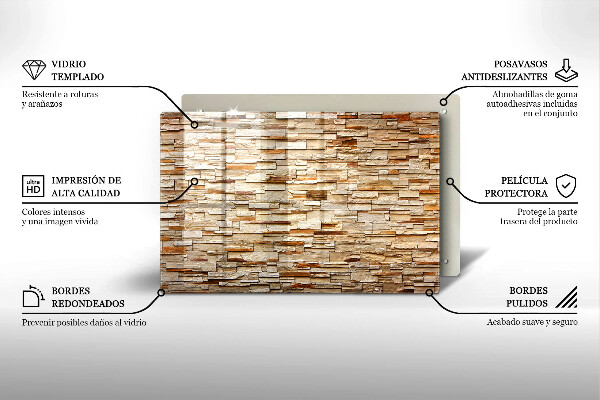 Worktop saver Decorative texture stones