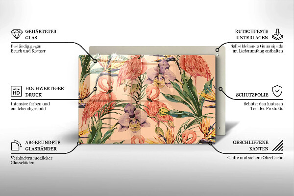 Worktop saver Flaminga illustration