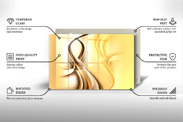 Induction hob protector Abstraction of smoke