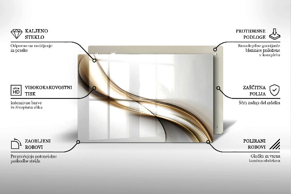 Induction hob protector Mild abstraction lines