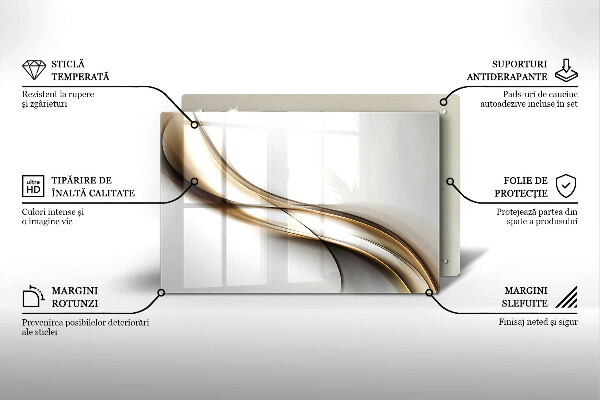 Induction hob protector Mild abstraction lines