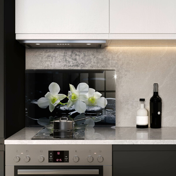 Worktop saver Zen white flowers in water