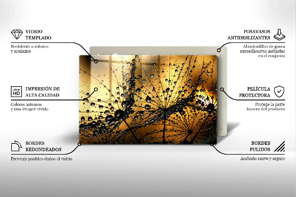 Worktop saver Rosa and dandelions