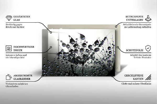 Worktop saver Dandelions and dew