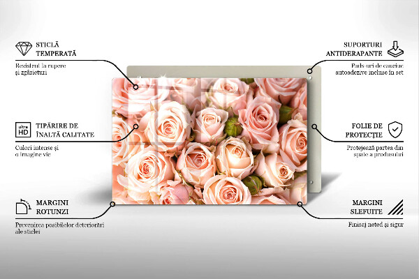 Worktop saver A delicate bouquet of roses