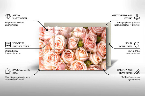 Worktop saver A delicate bouquet of roses