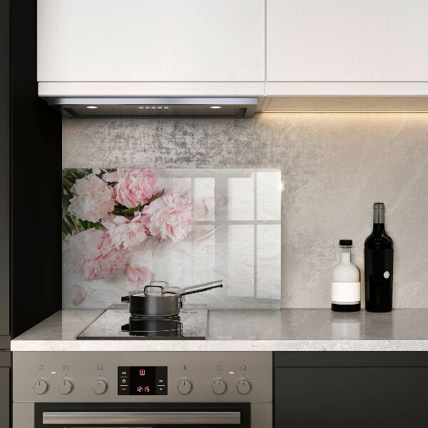 Induction hob protector Delicate roses flowers