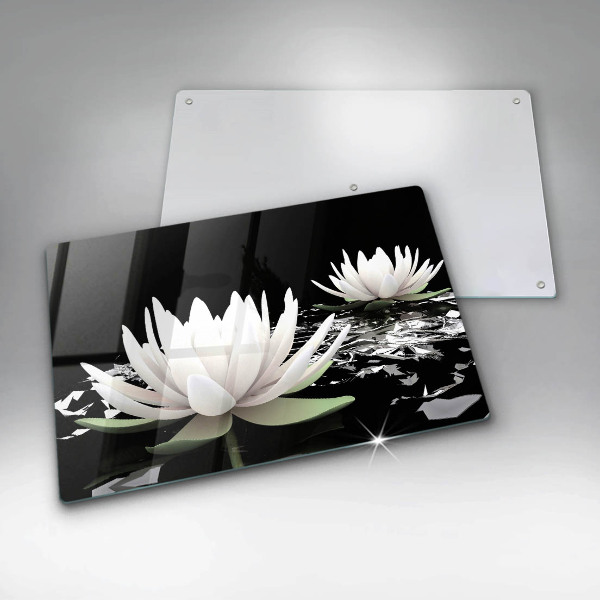 Worktop saver White lilies on the water