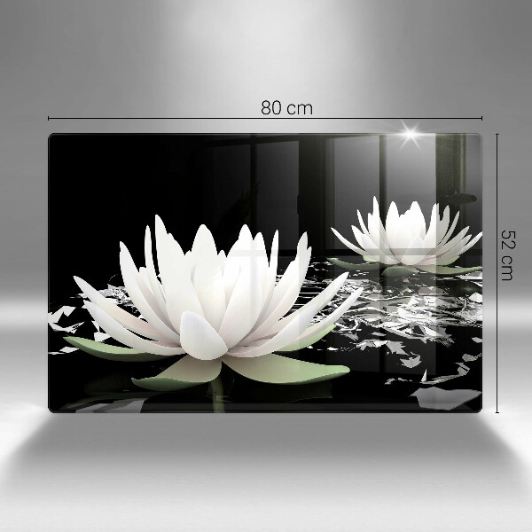 Worktop saver White lilies on the water