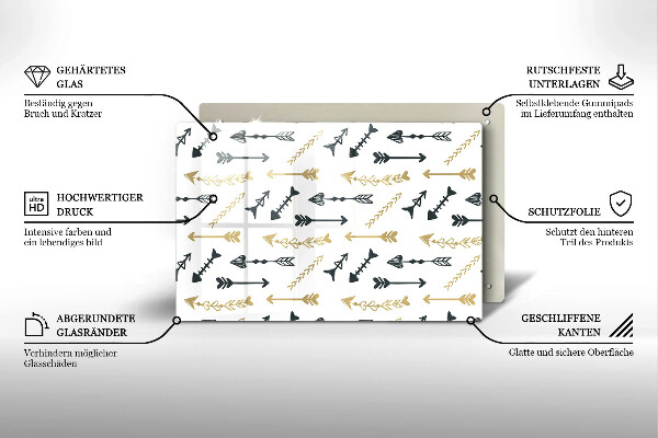 Worktop protector Boho arrow pattern