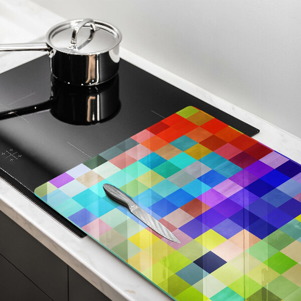 Worktop protector Colorful squares pixels