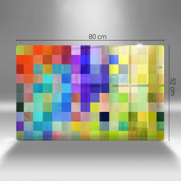 Worktop protector Colorful squares pixels