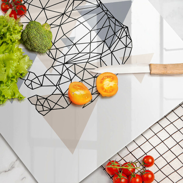 Worktop protector Line-art rhino