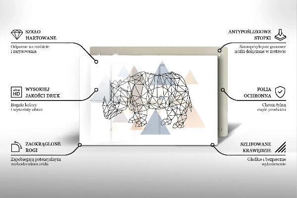 Worktop protector Line-art rhino