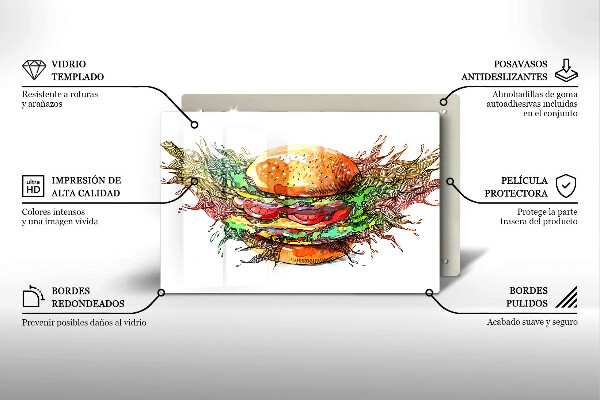 Worktop saver Drawing hamburger