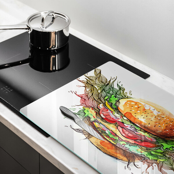 Worktop saver Drawing hamburger
