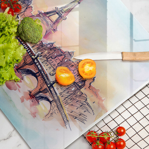 Worktop saver Paris landscape Eiffel Tower