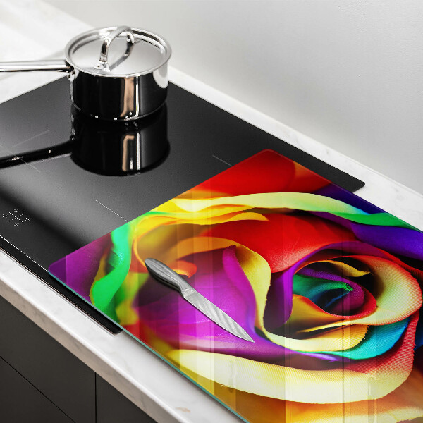 Worktop protector Colorful rose petals