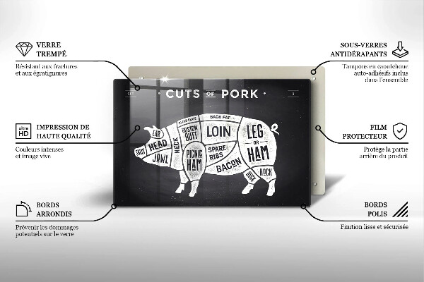 Worktop saver Pork pig meat