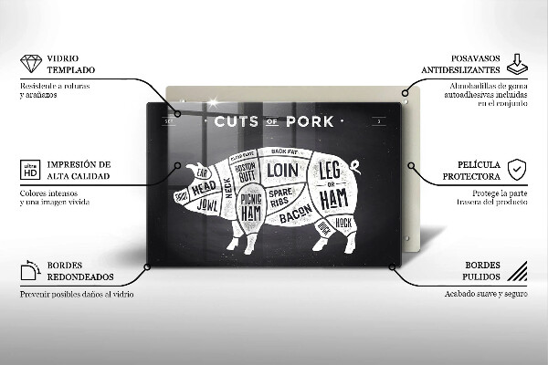 Worktop saver Pork pig meat