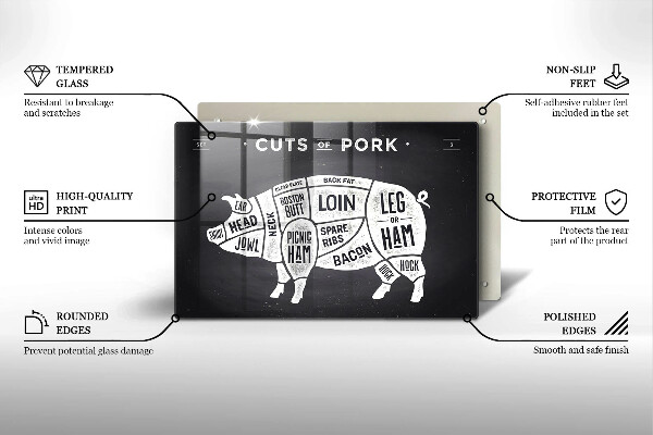 Worktop saver Pork pig meat