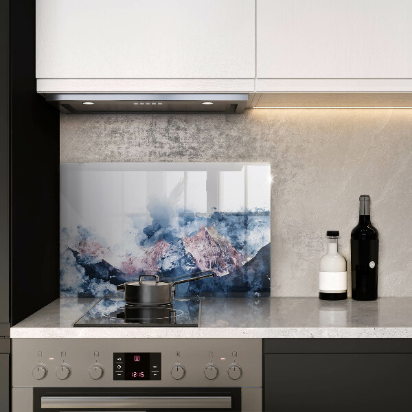 Worktop saver Abstraction painted mountains