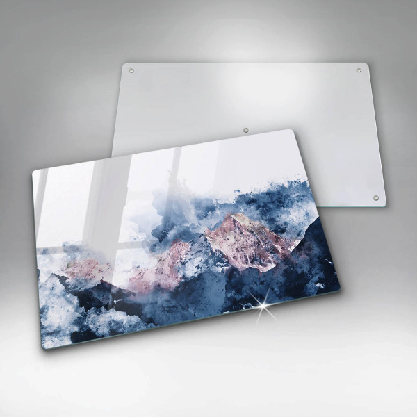 Worktop saver Abstraction painted mountains