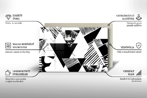 Worktop saver Geometric triangles