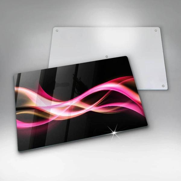 Induction hob protector Neon Smoke abstraction