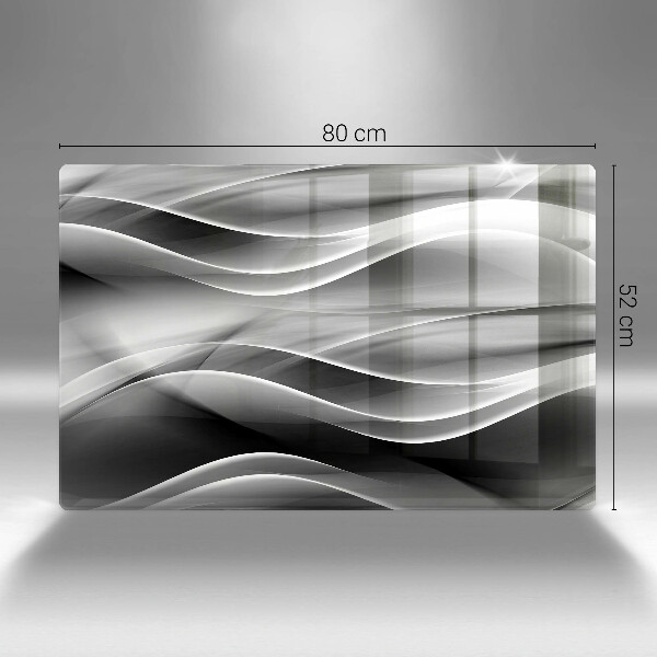 Induction hob protector Abstraction of smoke lines