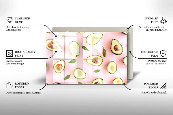 Worktop saver Avocado pattern