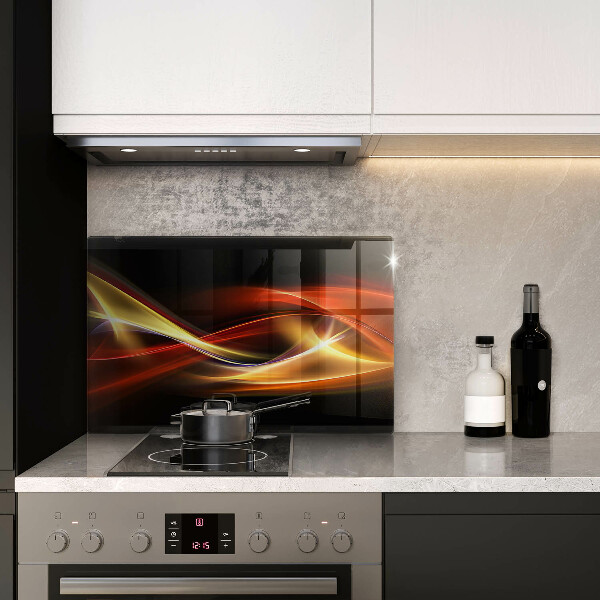 Induction hob protector Abstraction of smoke and light