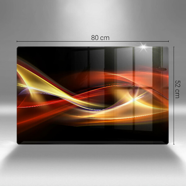 Induction hob protector Abstraction of smoke and light