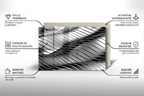 Induction hob protector 3D metal structure