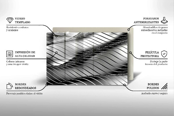 Induction hob protector 3D metal structure