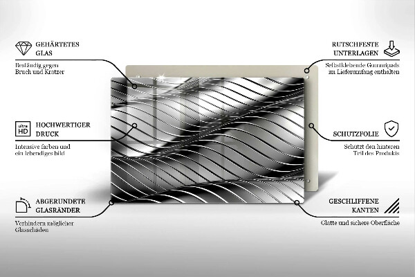 Induction hob protector 3D metal structure