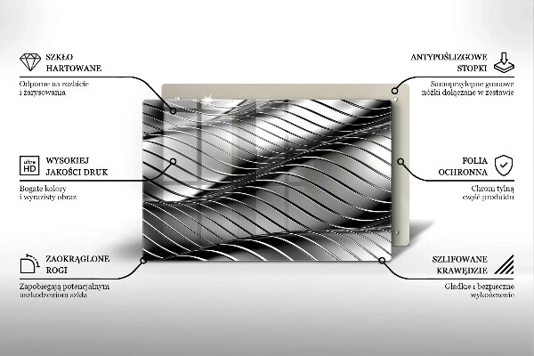 Induction hob protector 3D metal structure