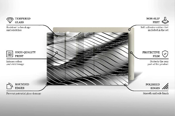 Induction hob protector 3D metal structure