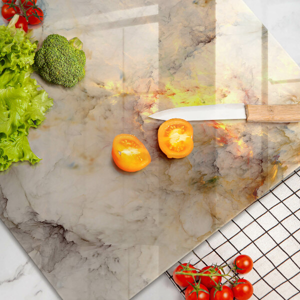 Worktop saver Marble texture with gold