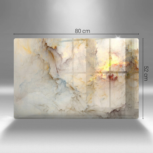 Worktop saver Marble texture with gold