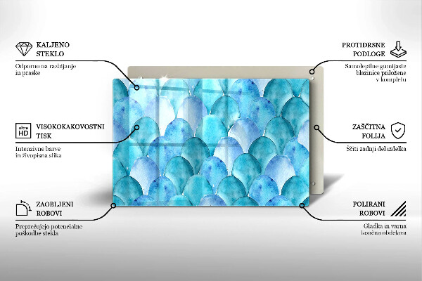 Worktop saver Watercolor scales