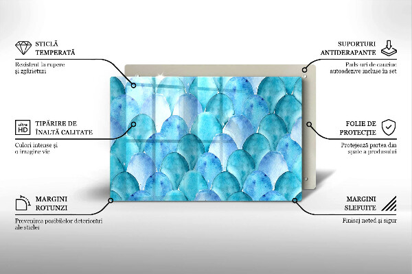 Worktop saver Watercolor scales